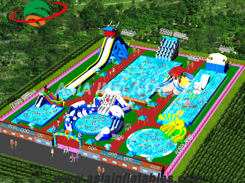  New Design Commercial Land Inflatable Amusement Water 