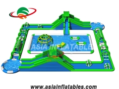 Inflatable Water Slide With Pool
