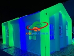Durable Mobile Inflatable Wedding Party Tent With LED Lights
