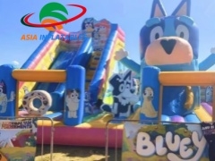 Giant Bluey Theme Inflatable Funcity For Sale Inflatable Theme Park Manufacturers