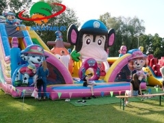 PAW Patrol Fun World Jumping Inflatable Playground For Sale Inflatable Theme Park Manufacturers