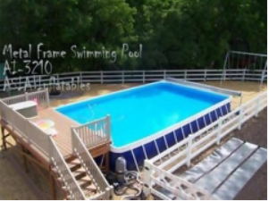How do you prepare the ground for an above ground pool?